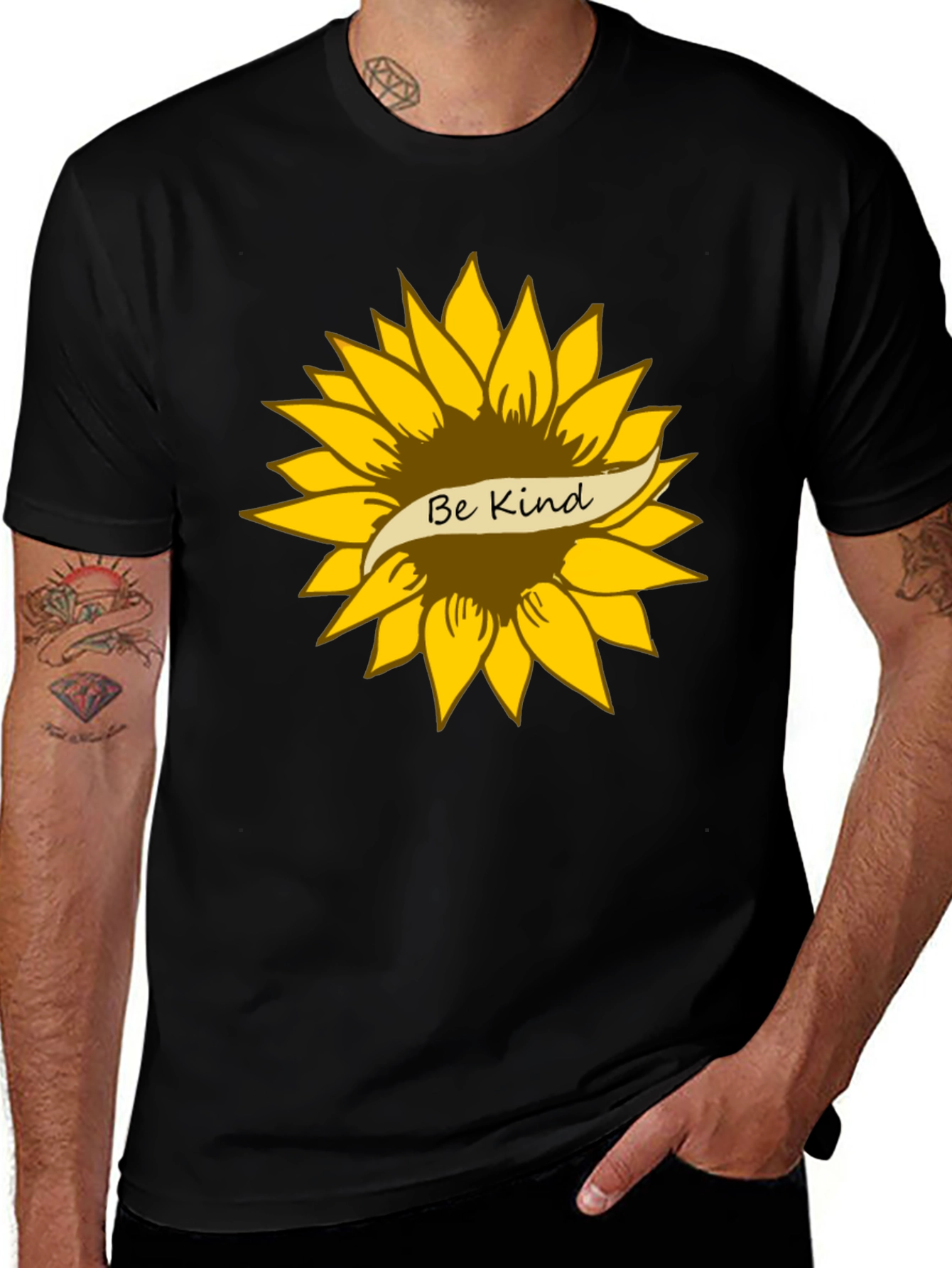 Be Kind Sunflower Graphic T-Shirt