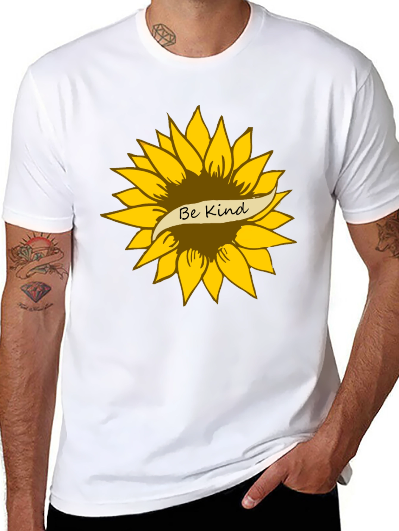 Be Kind Sunflower Graphic T-Shirt