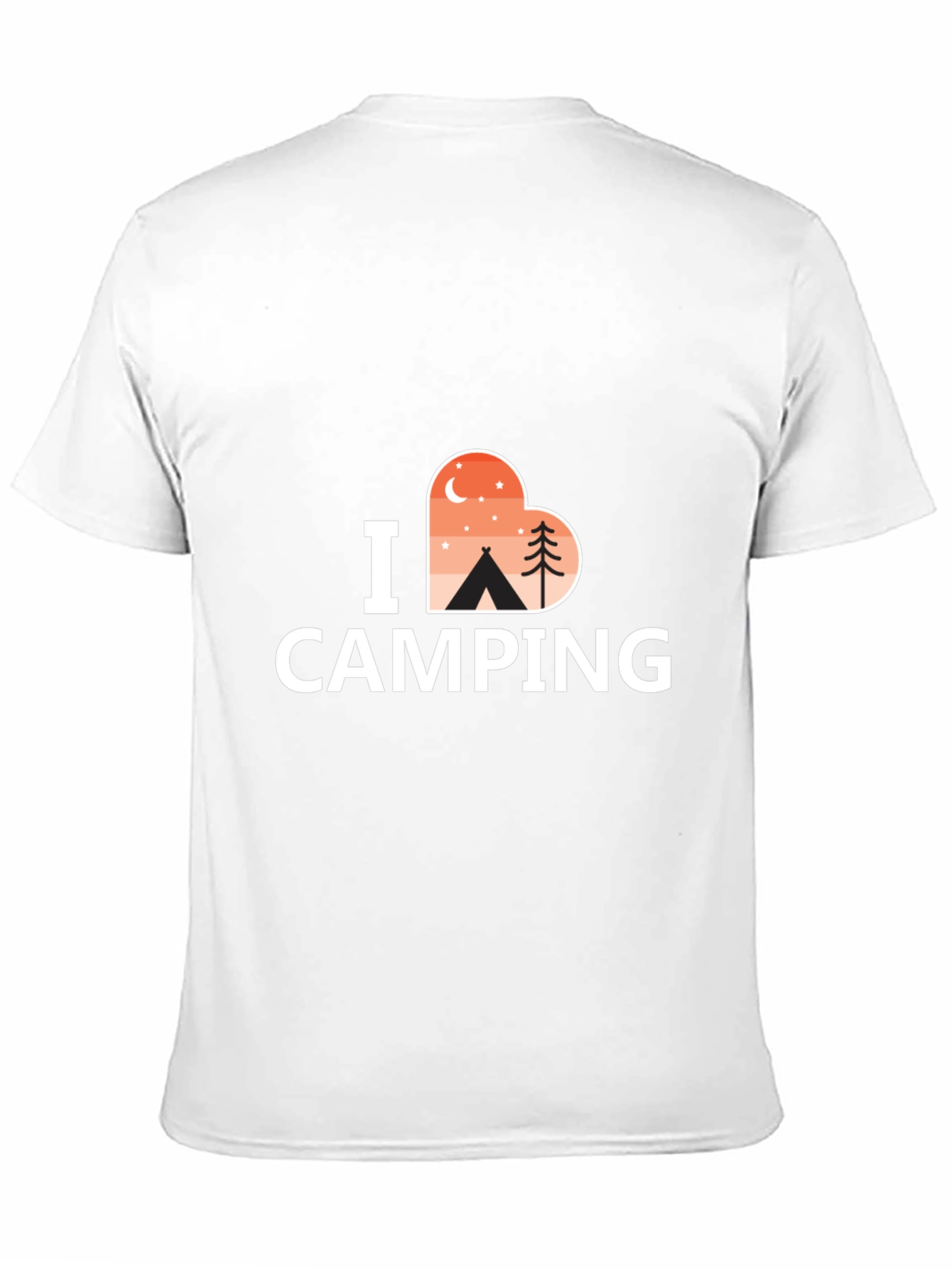 I Heart Camping Graphic Tee - Black