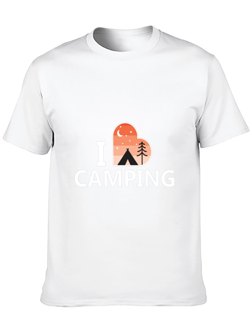 I Heart Camping Graphic Tee - Black