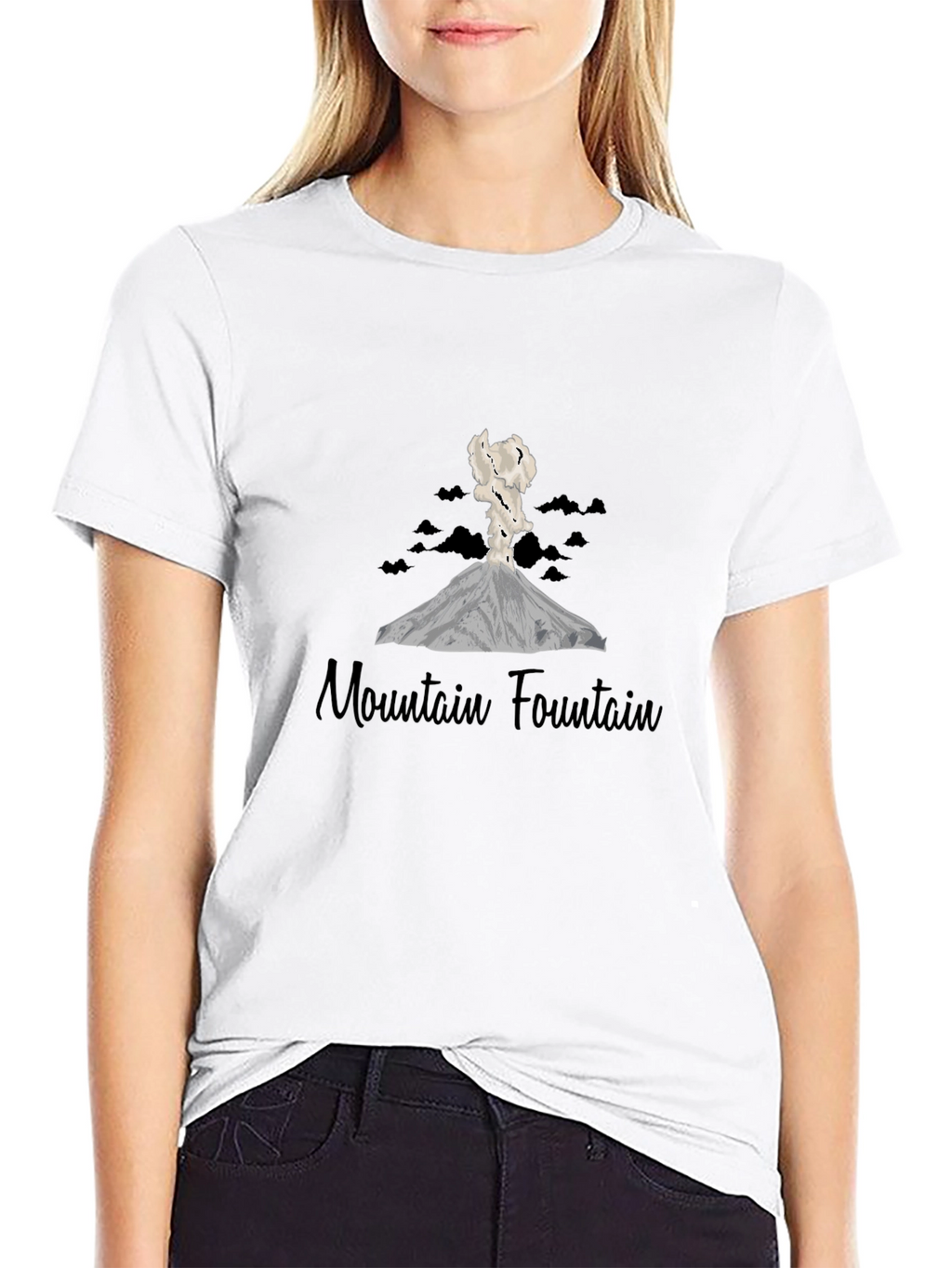 Mountain Fountain Black T-Shirt