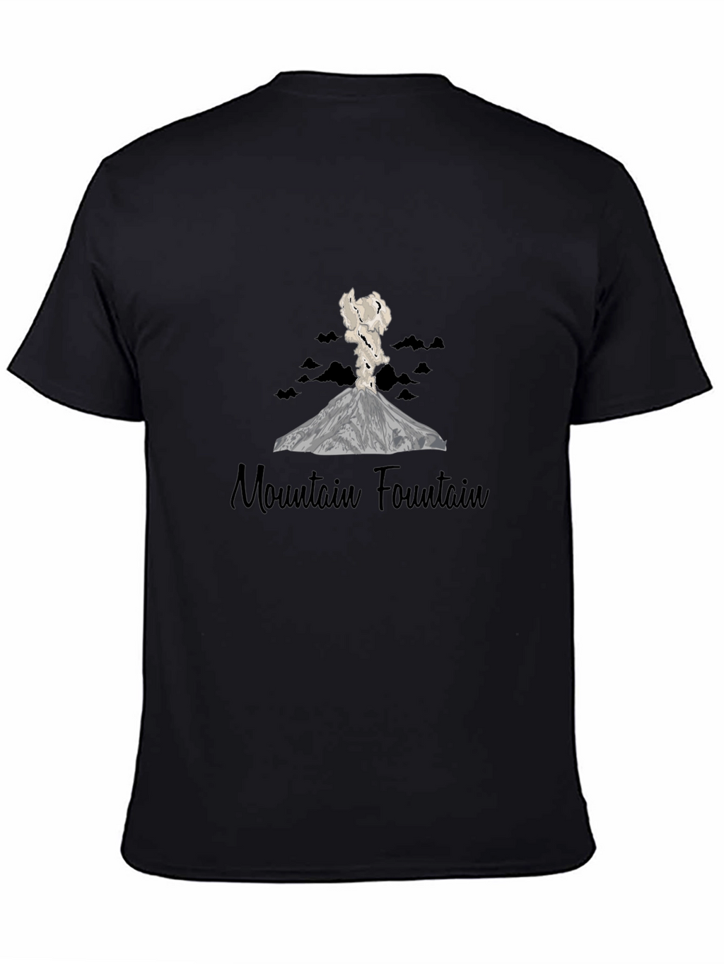 Mountain Fountain Black T-Shirt