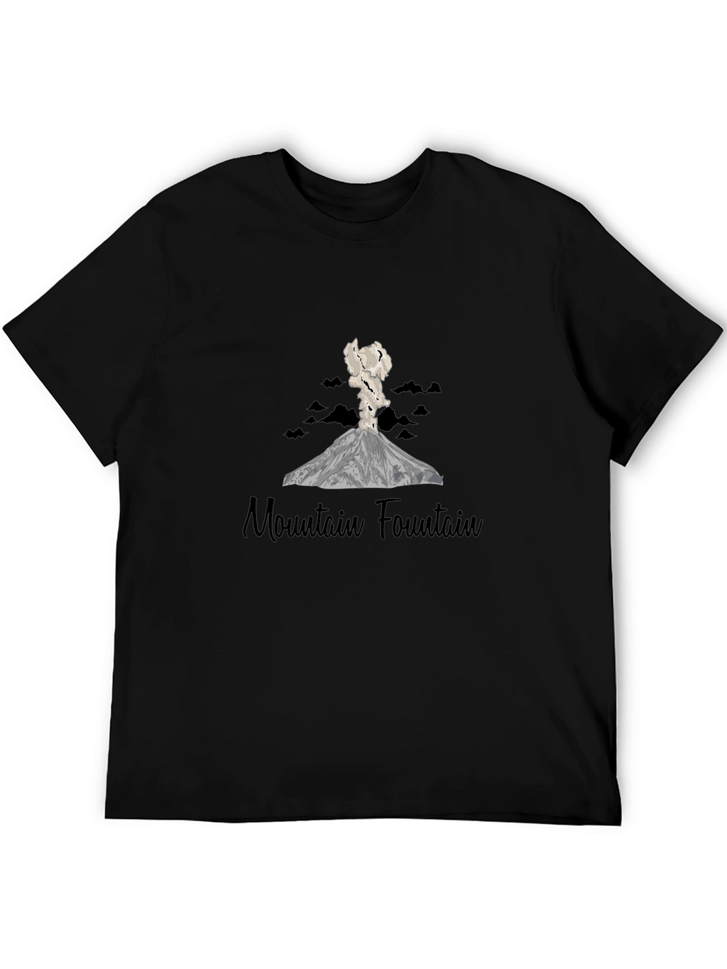 Mountain Fountain Black T-Shirt