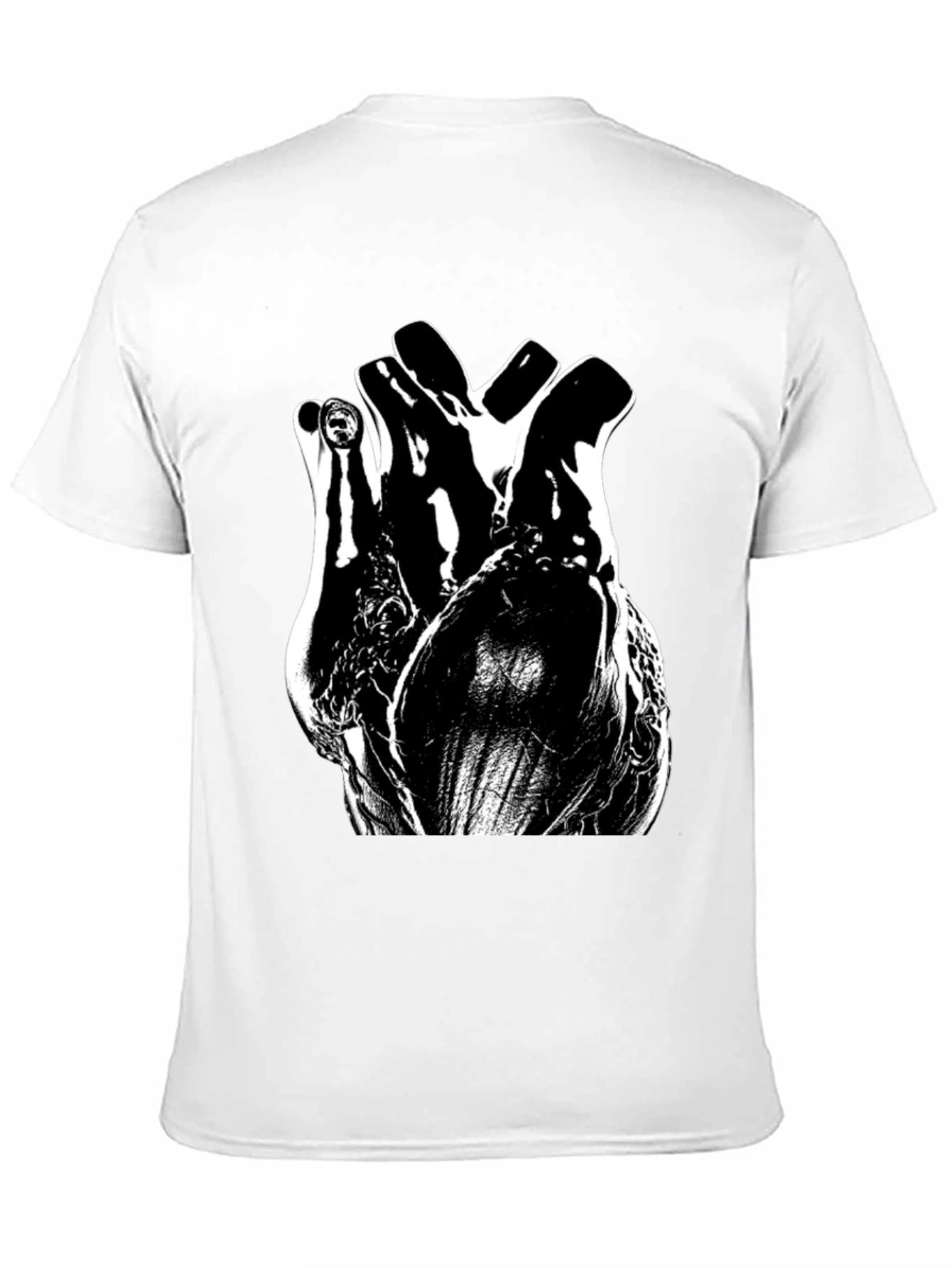 Anatomical Heart Black Graphic Tee