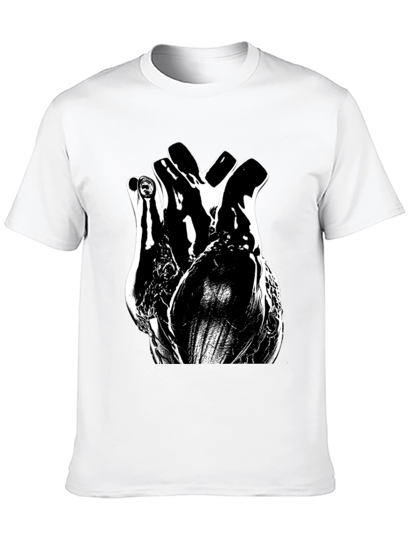 Anatomical Heart Black Graphic Tee