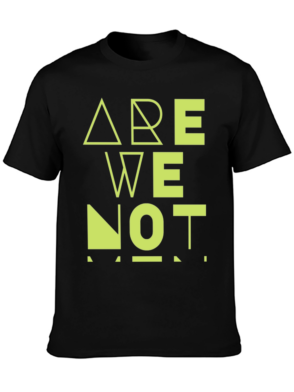 Are We Not Men? Graphic Black T-Shirt