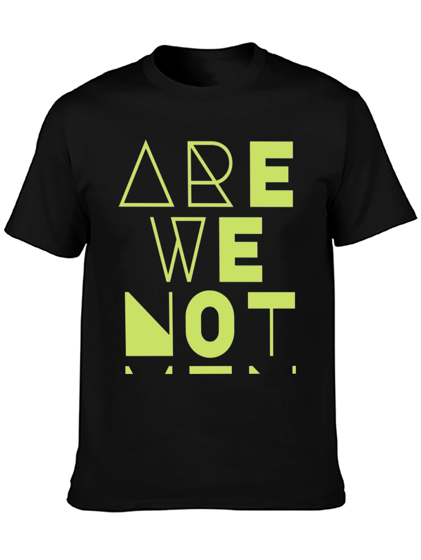 Are We Not Men? Graphic Black T-Shirt