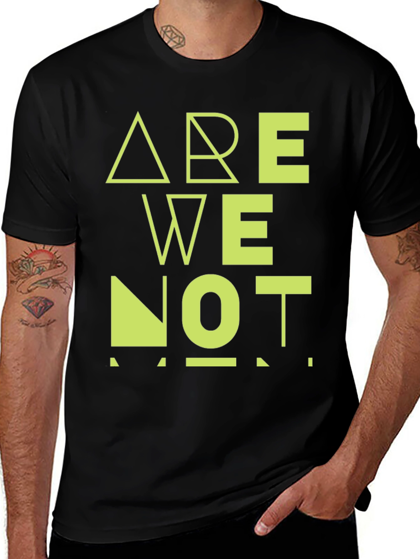 Are We Not Men? Graphic Black T-Shirt