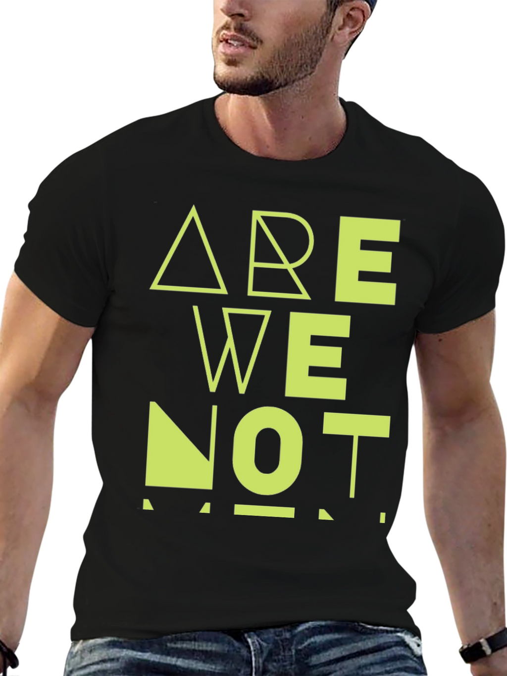 Are We Not Men? Graphic Black T-Shirt