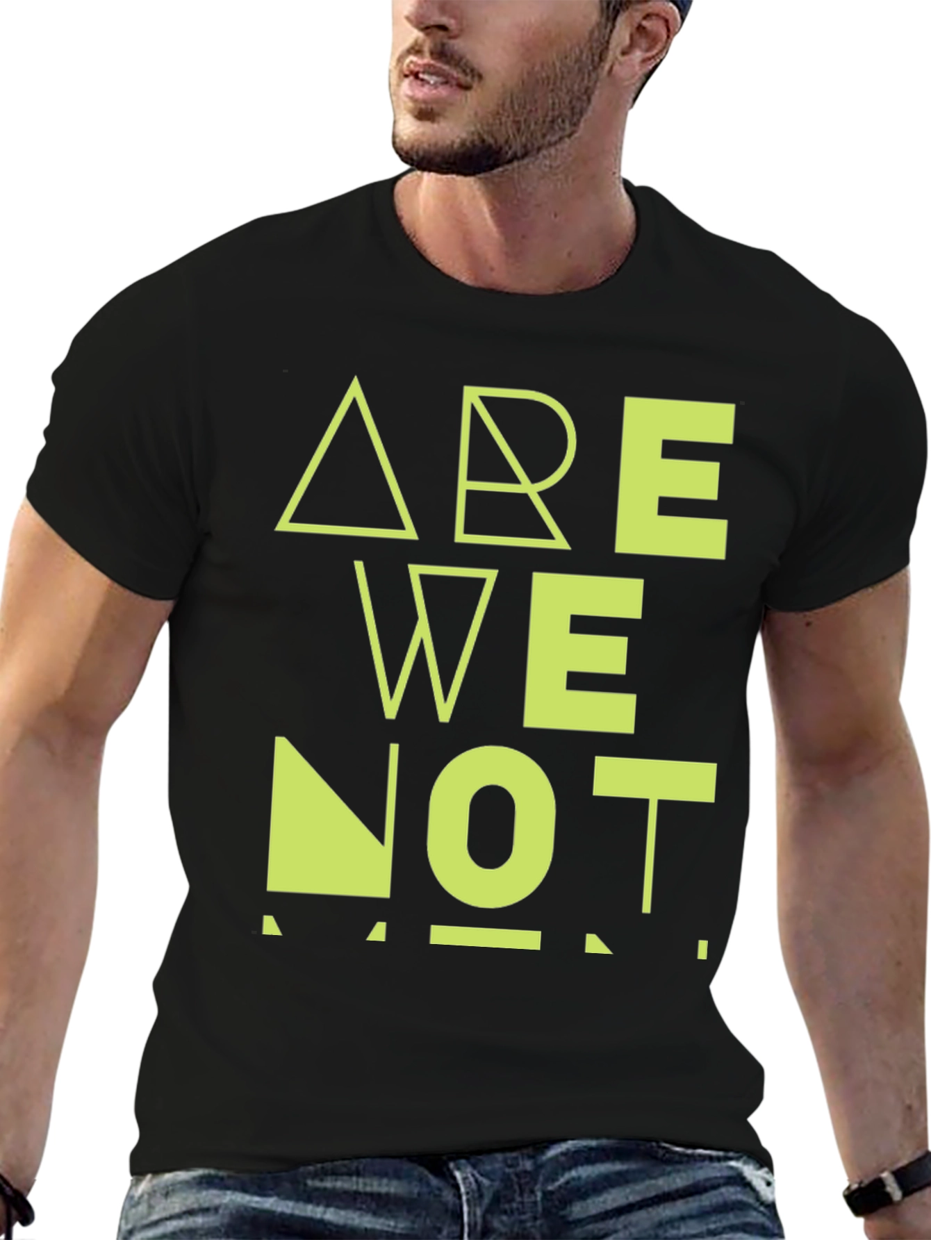 Are We Not Men? Graphic Black T-Shirt