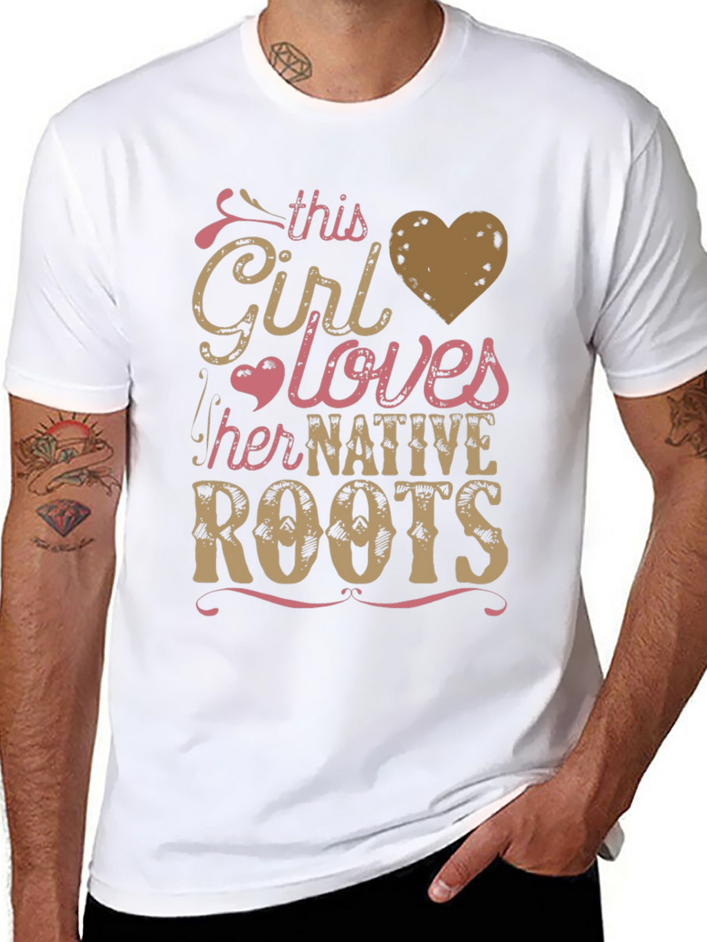 Native Roots Girls T-Shirt - Black Tee