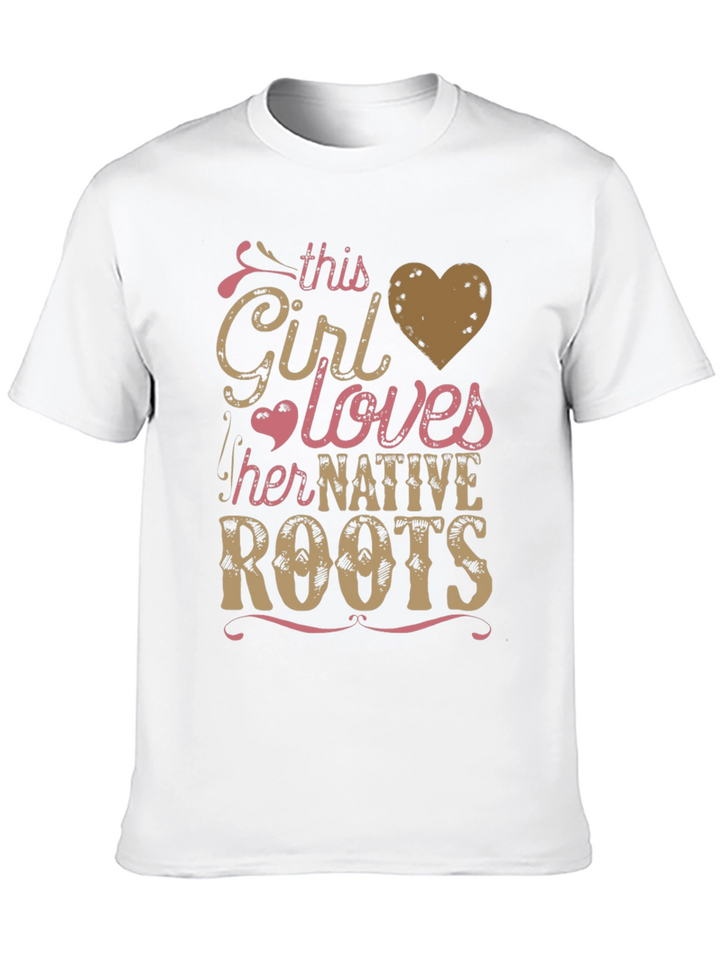 Native Roots Girls T-Shirt - Black Tee