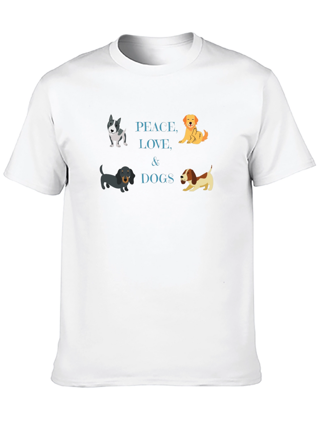 Peace Love & Dogs T-Shirt