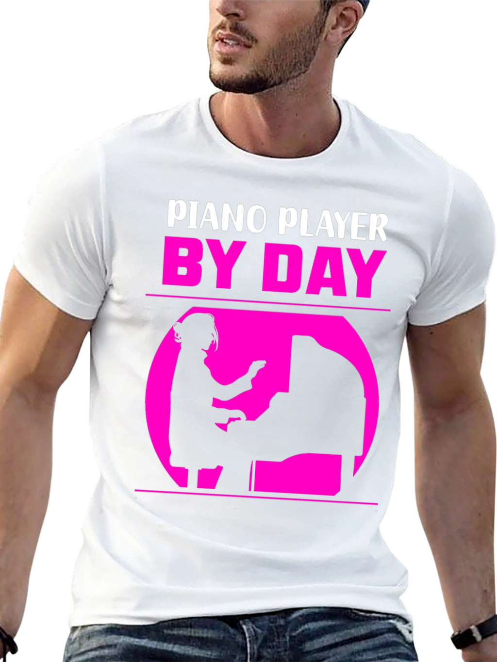 Piano Player By Day T-Shirt - Musician Gift