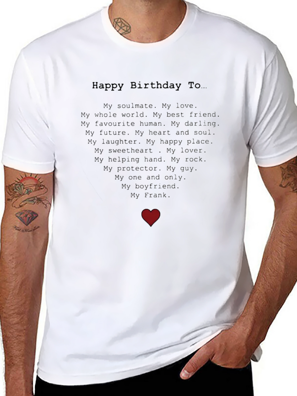 Happy Birthday Frank - Boyfriend Graphic Tee