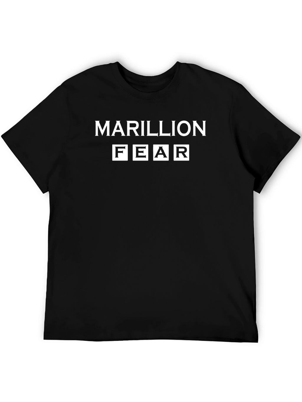 Marillion FEAR T-Shirt Black Cotton Band Tee