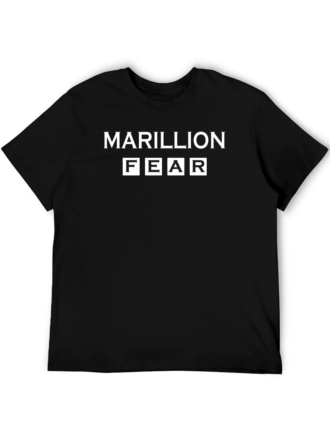 Marillion FEAR T-Shirt Black Cotton Band Tee