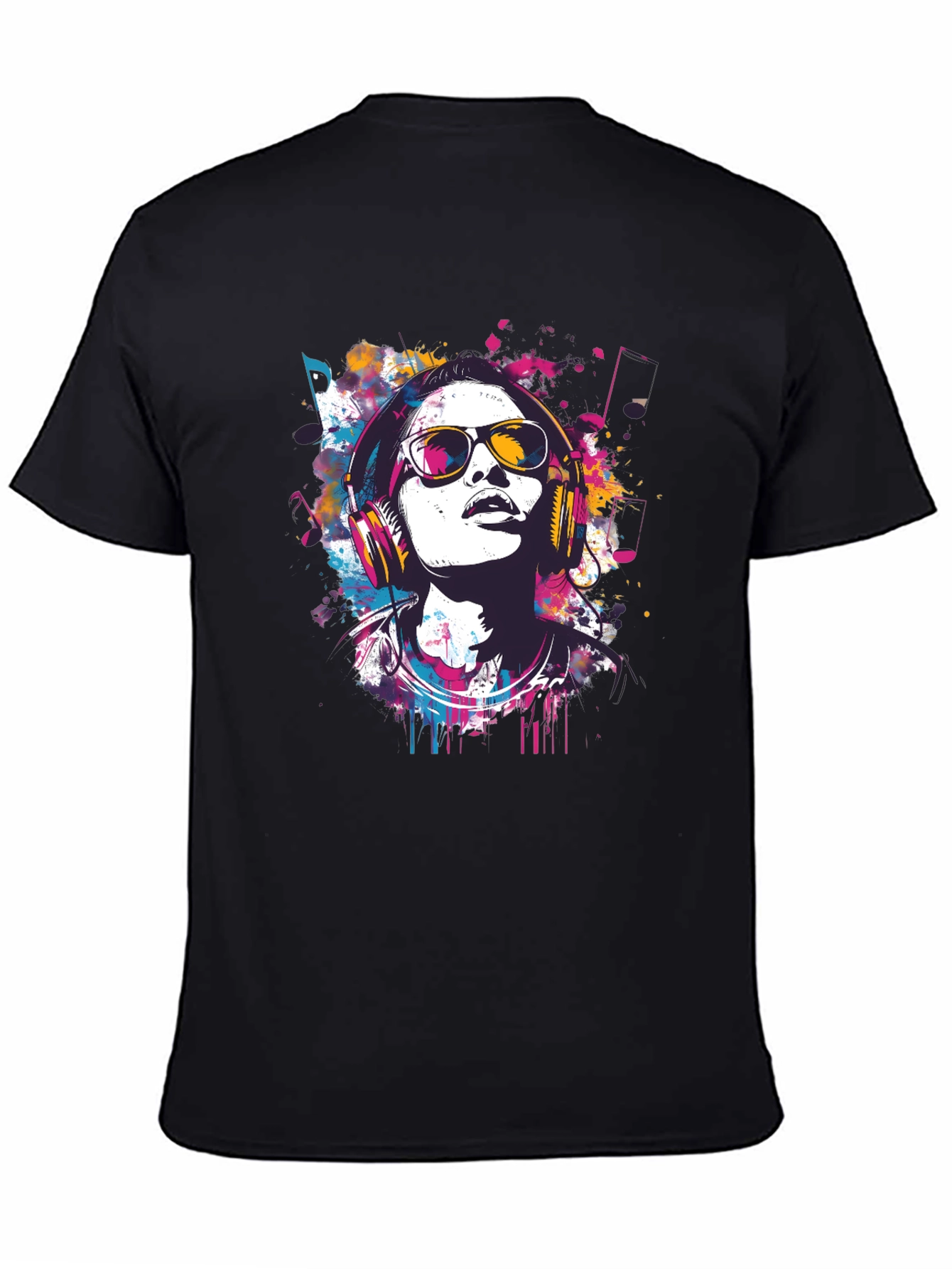 Colorful Music Lover Graphic Tee