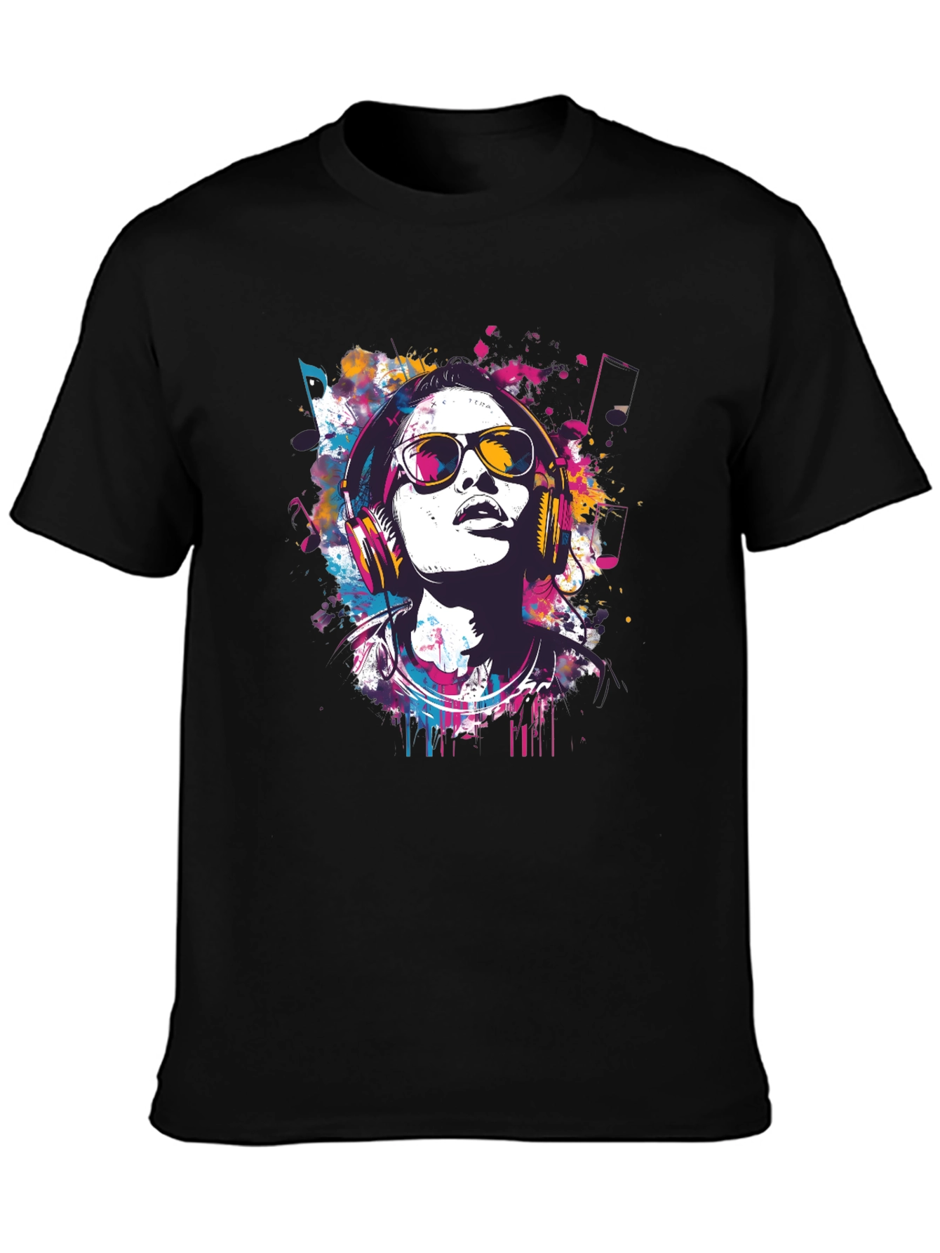 Colorful Music Lover Graphic Tee