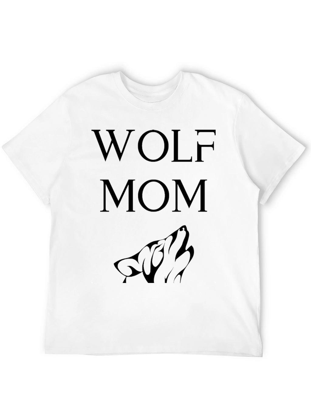 Wolf Mom T-Shirt - Black Graphic Tee