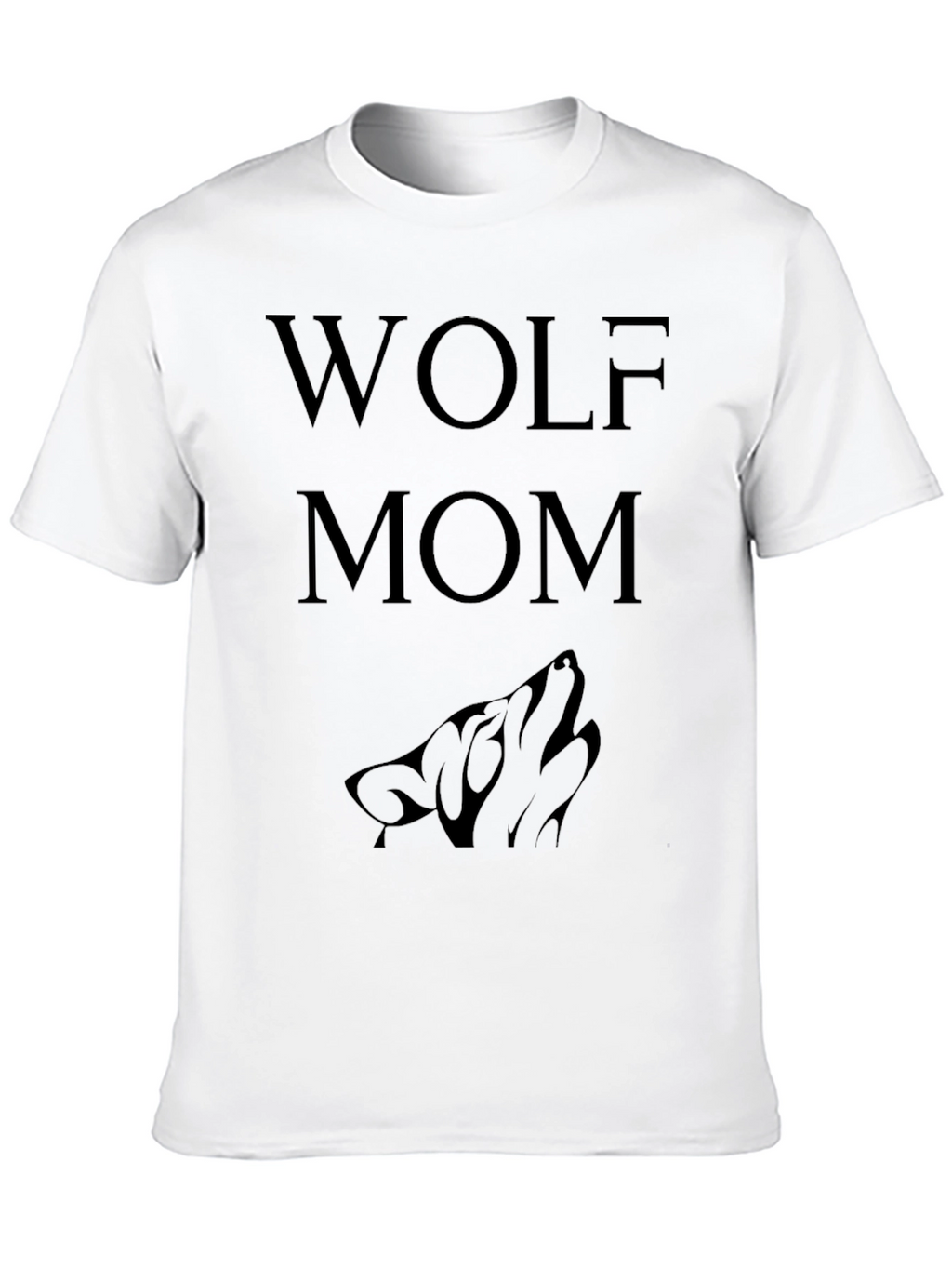 Wolf Mom T-Shirt - Black Graphic Tee