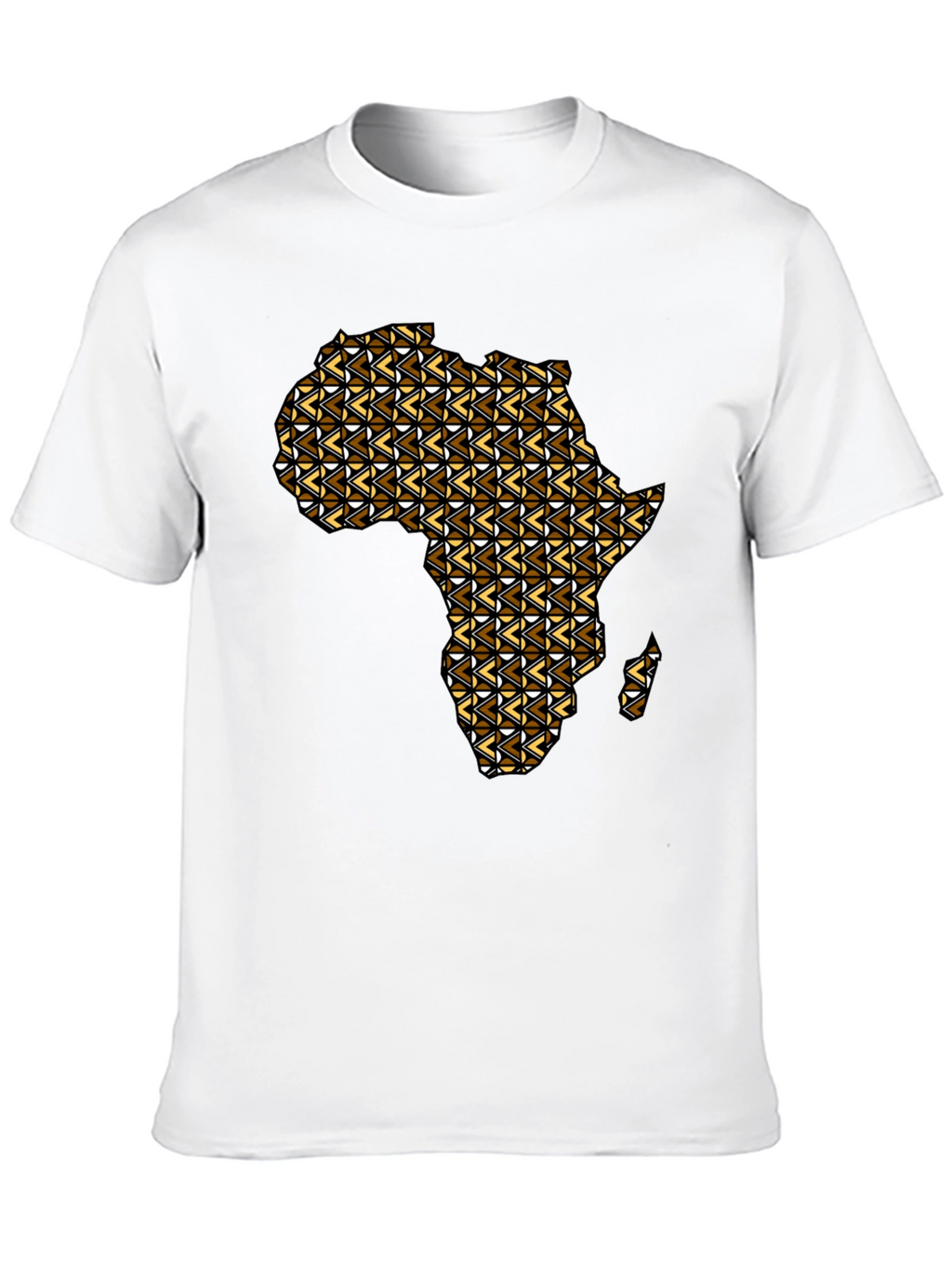Africa Map Graphic Tee - Mens Black T-Shirt