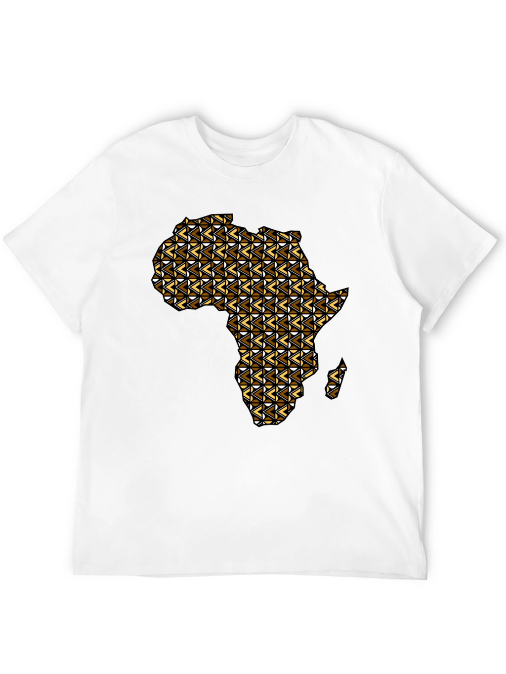 Africa Map Graphic Tee - Mens Black T-Shirt