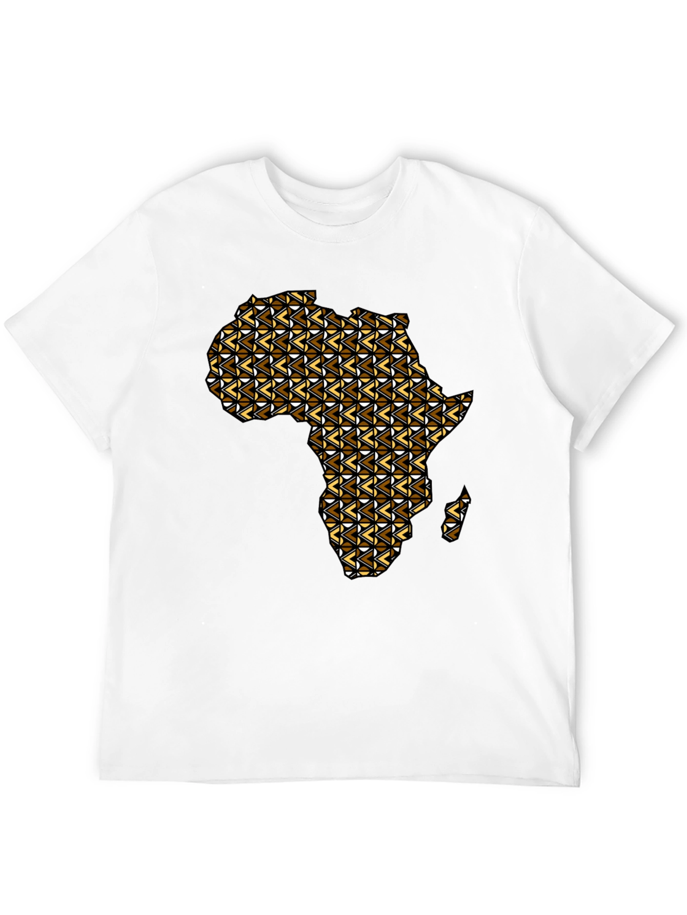 Africa Map Graphic Tee - Mens Black T-Shirt