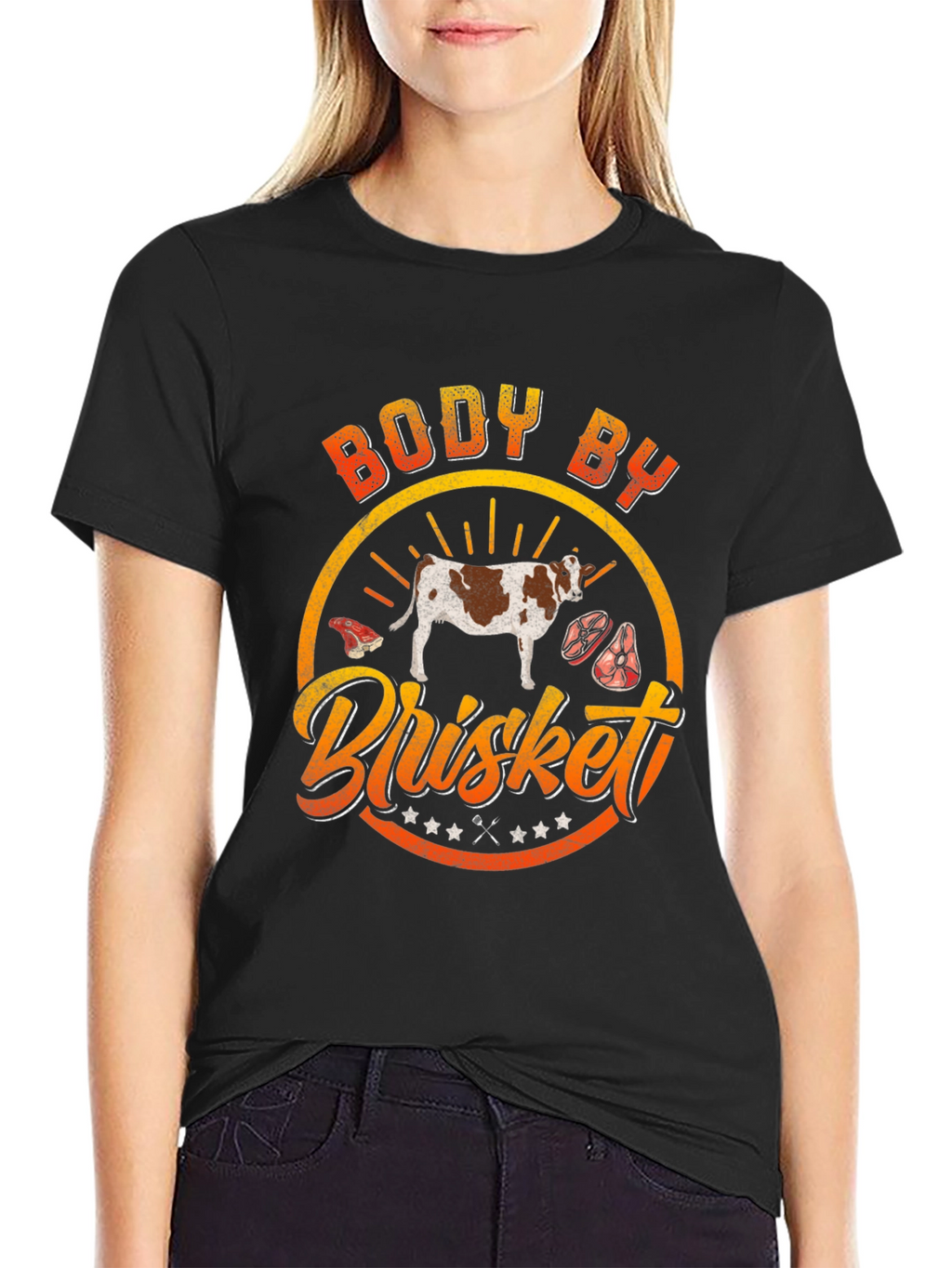 Body by Brisket Graphic Tee - BBQ Lover T-Shirt