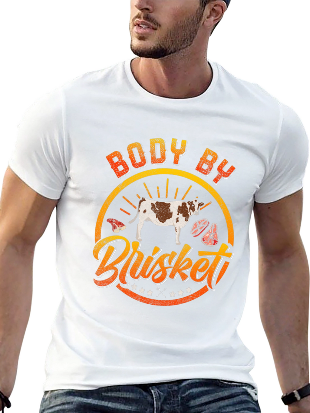 Body by Brisket Graphic Tee - BBQ Lover T-Shirt
