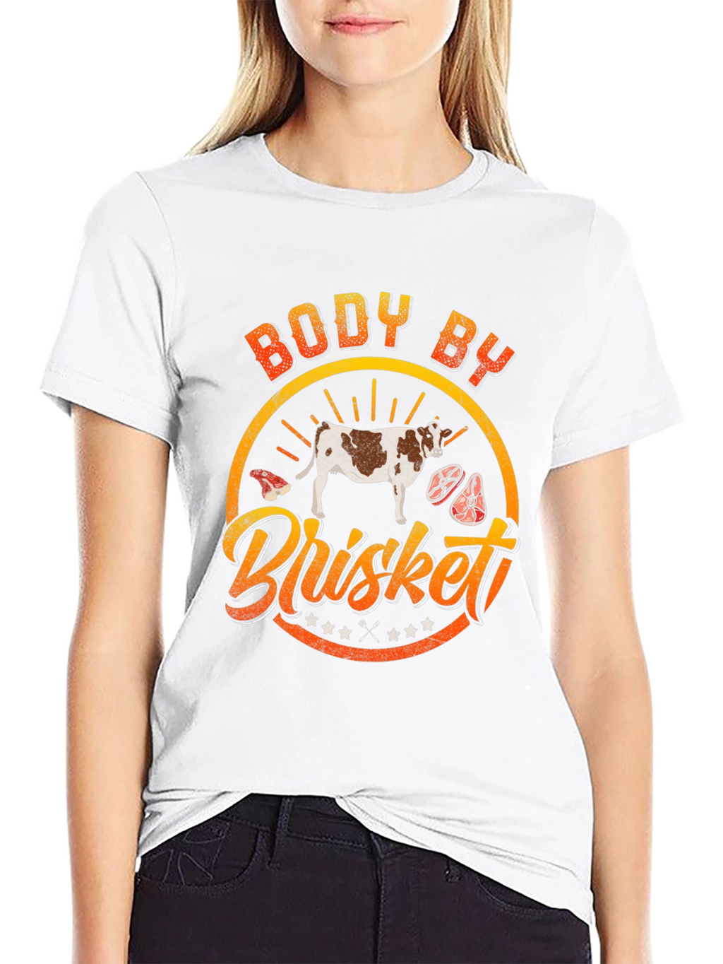 Body by Brisket Graphic Tee - BBQ Lover T-Shirt