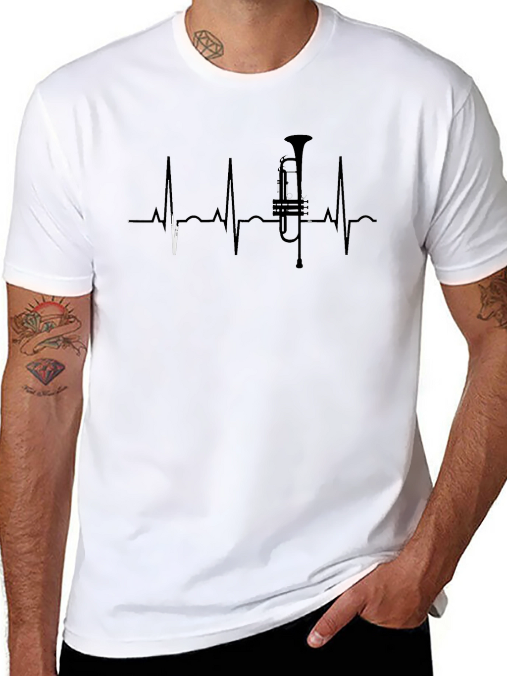 Music Heartbeat T-Shirt - Trumpet Edition