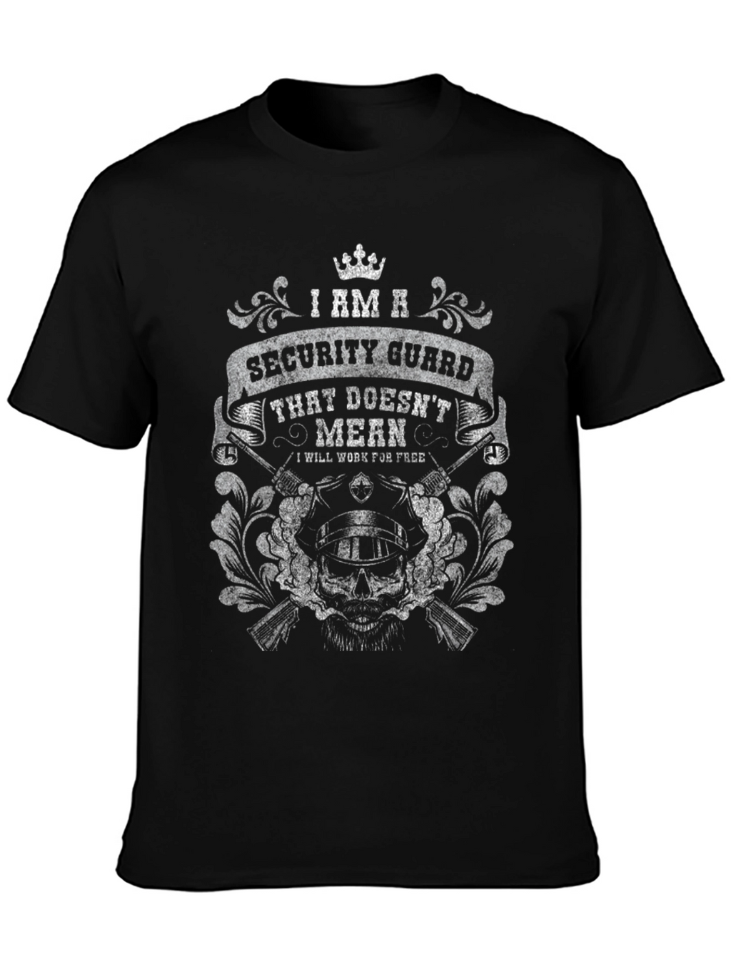Security Guard Funny Graphic T-Shirt