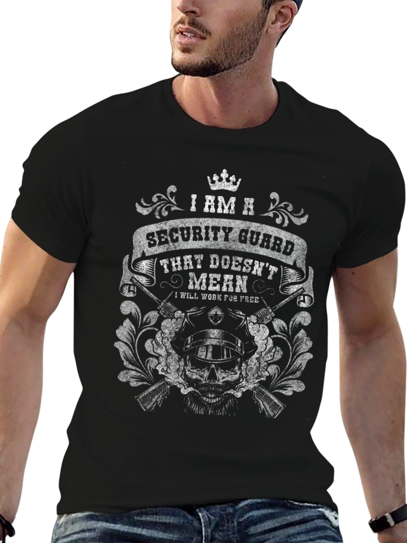 Security Guard Funny Graphic T-Shirt