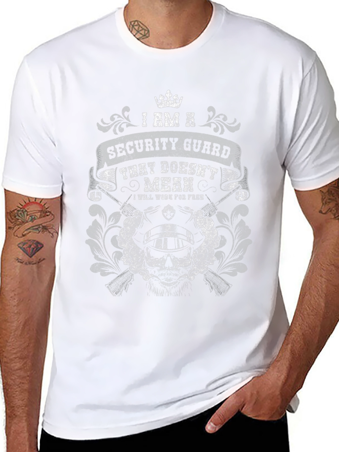 Security Guard Funny Graphic T-Shirt