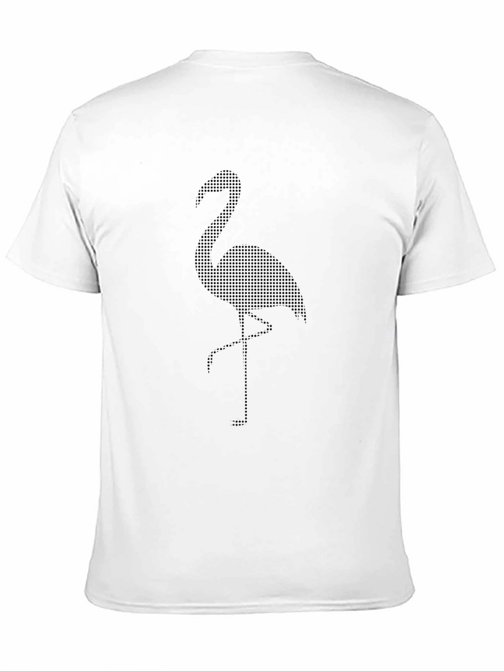 Black Flamingo Dot Print T-Shirt