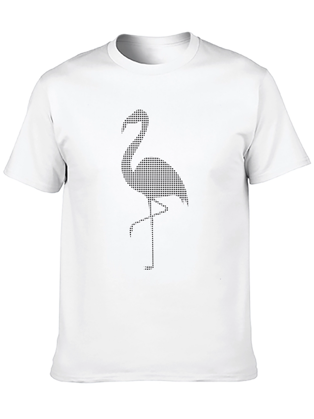 Black Flamingo Dot Print T-Shirt