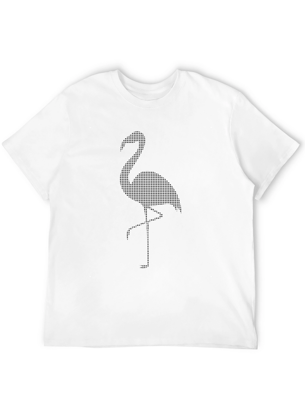 Black Flamingo Dot Print T-Shirt