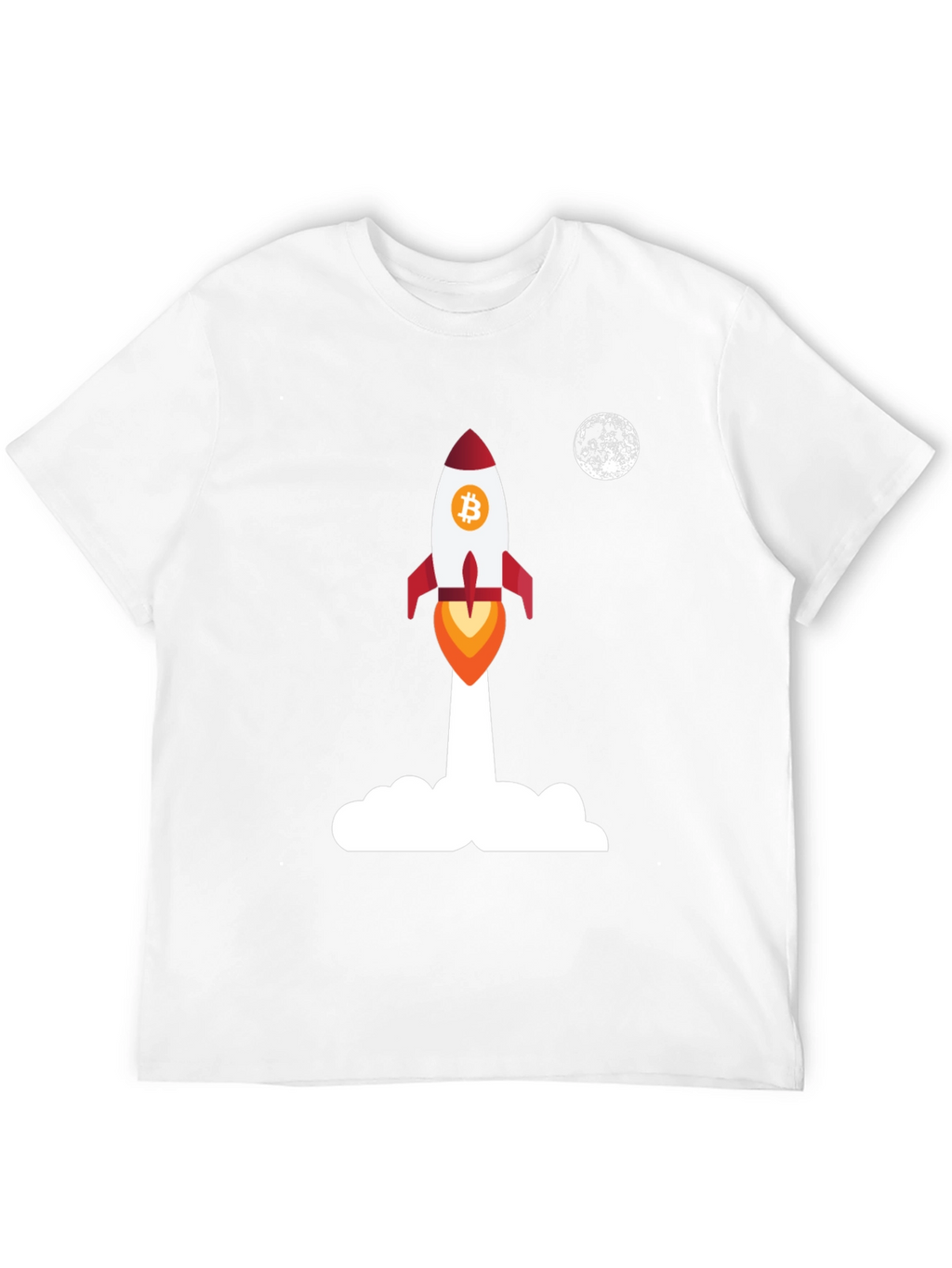 Bitcoin Rocket to the Moon T-Shirt