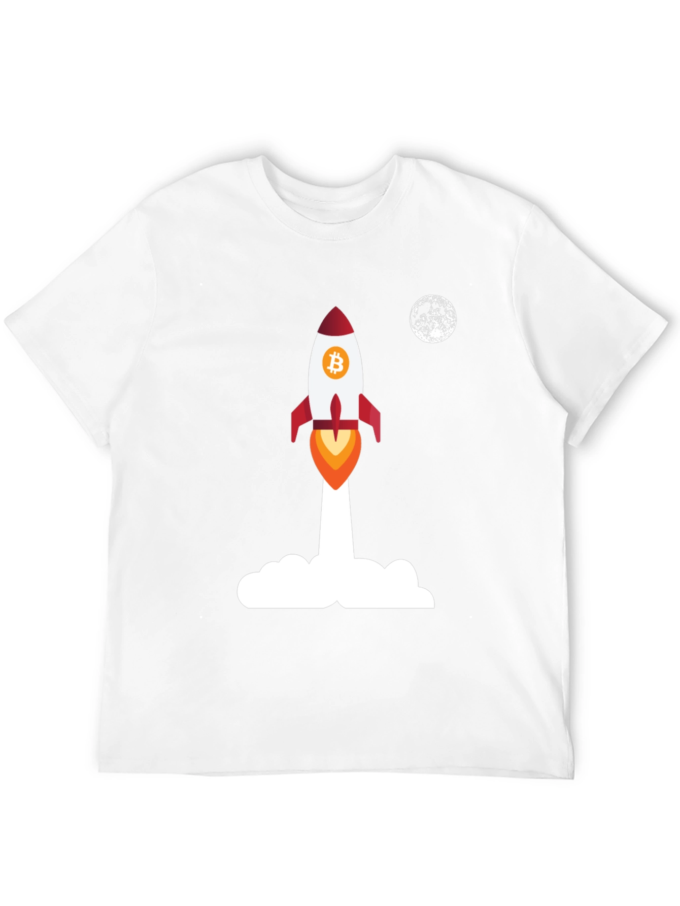 Bitcoin Rocket to the Moon T-Shirt