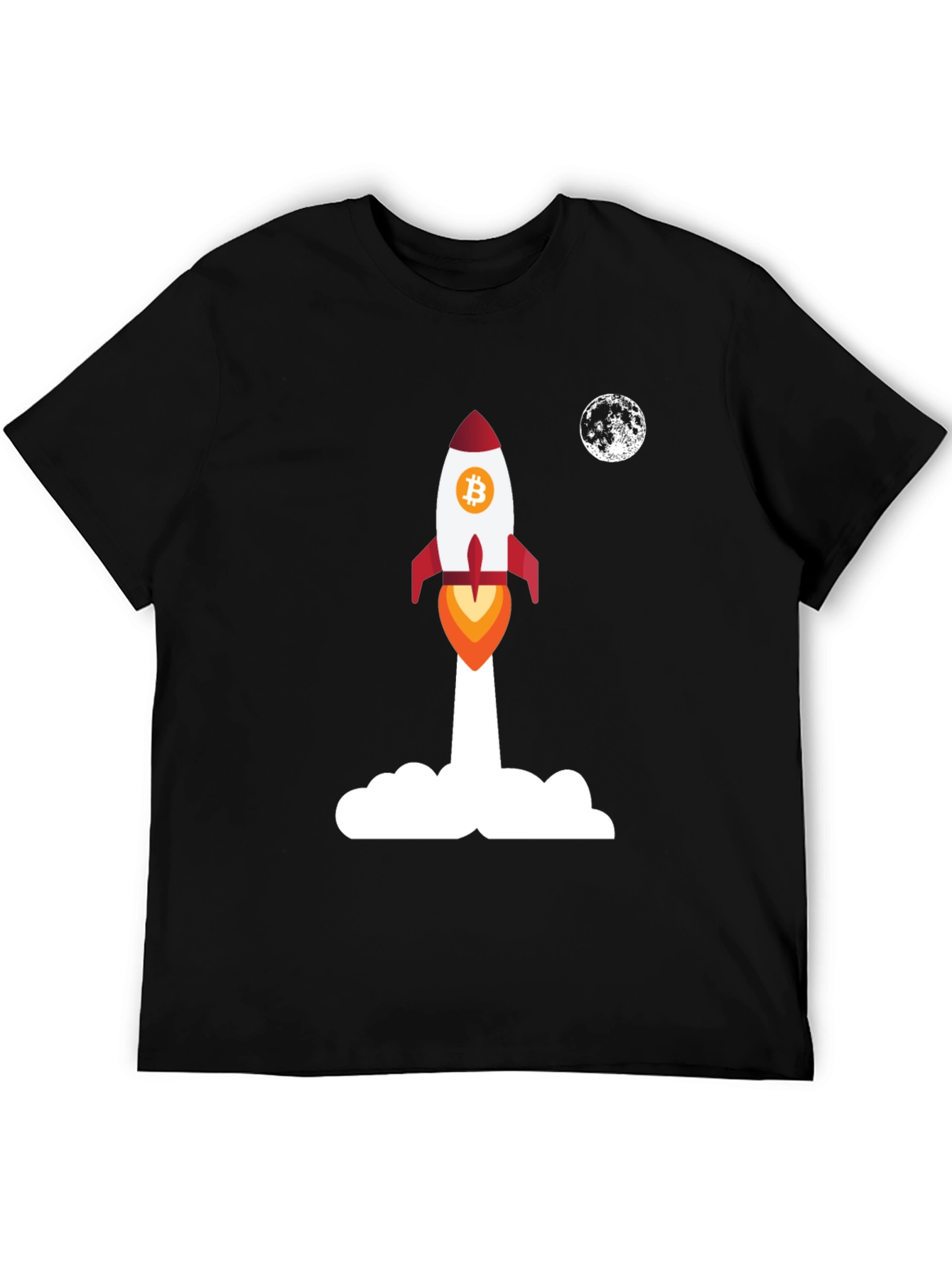 Bitcoin Rocket to the Moon T-Shirt
