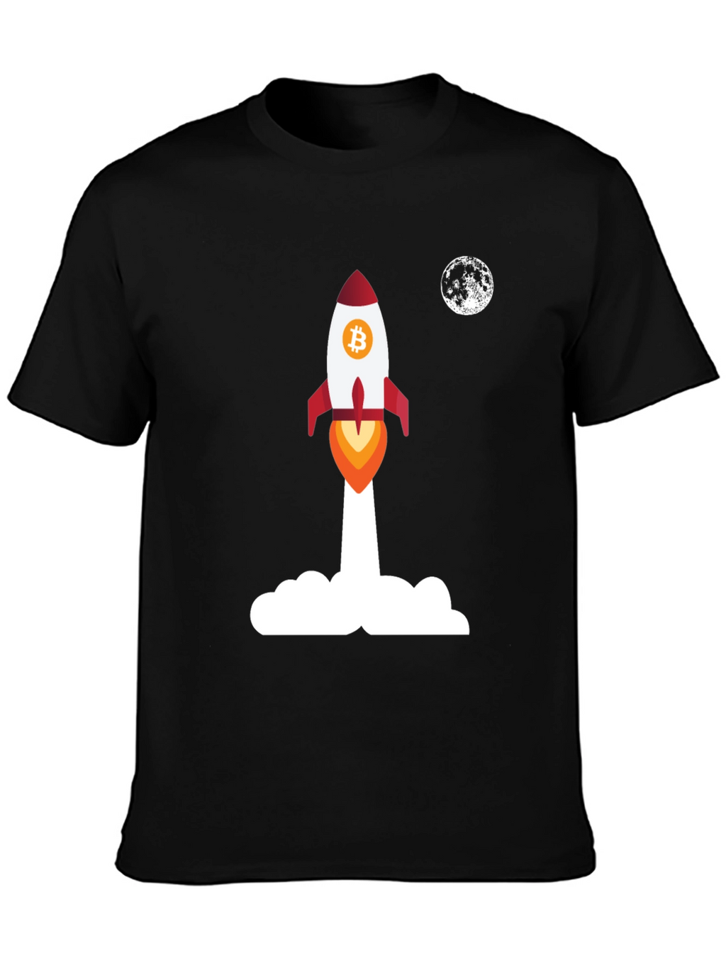 Bitcoin Rocket to the Moon T-Shirt