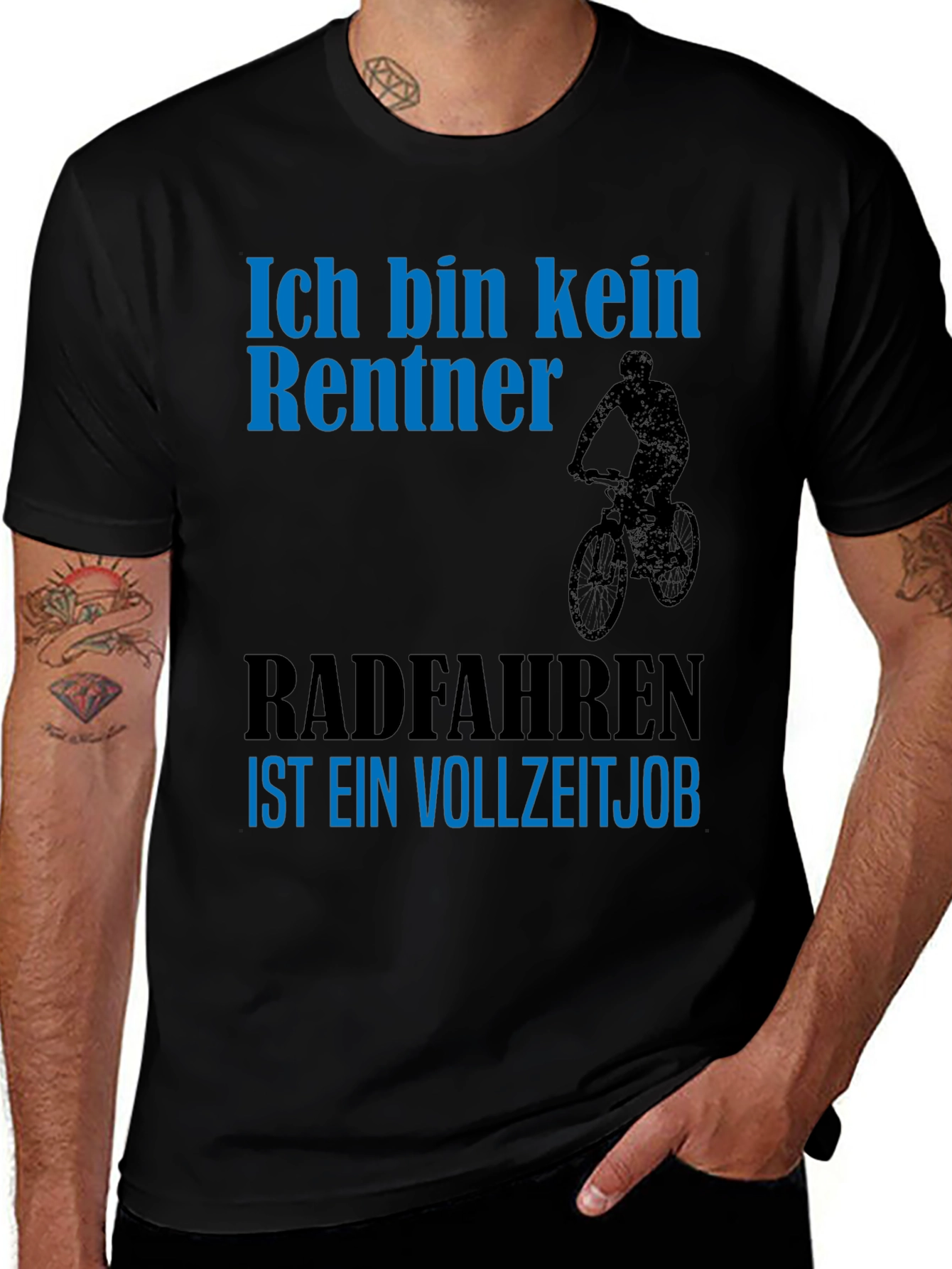Funny Cyclist T-Shirt - Not Retired Full Time Job