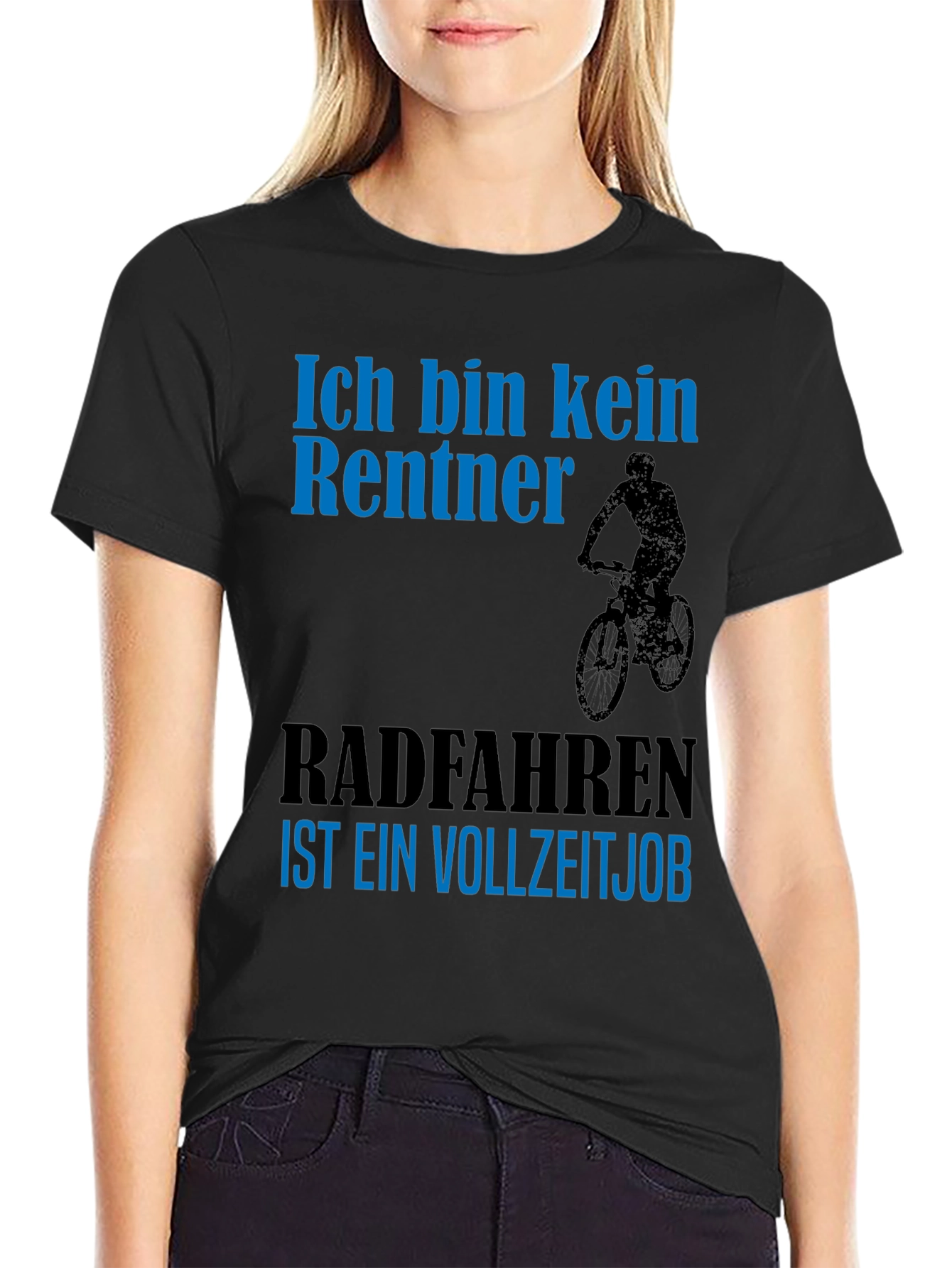Funny Cyclist T-Shirt - Not Retired Full Time Job