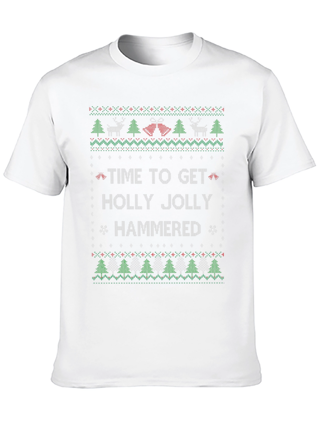 Time to Get Holly Jolly Hammered Christmas T-Shirt