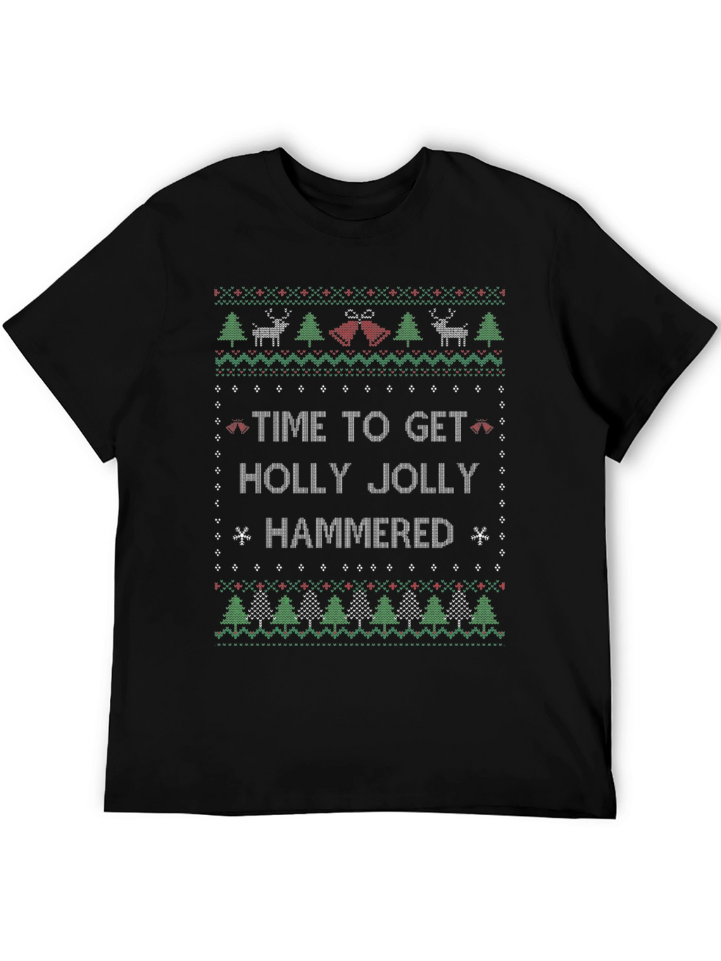 Time to Get Holly Jolly Hammered Christmas T-Shirt