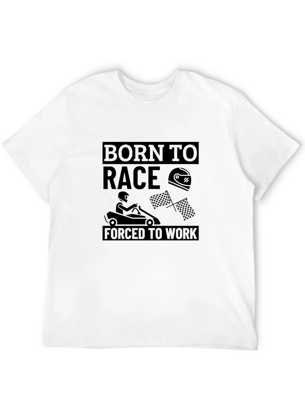Born to Race Black Graphic Tee