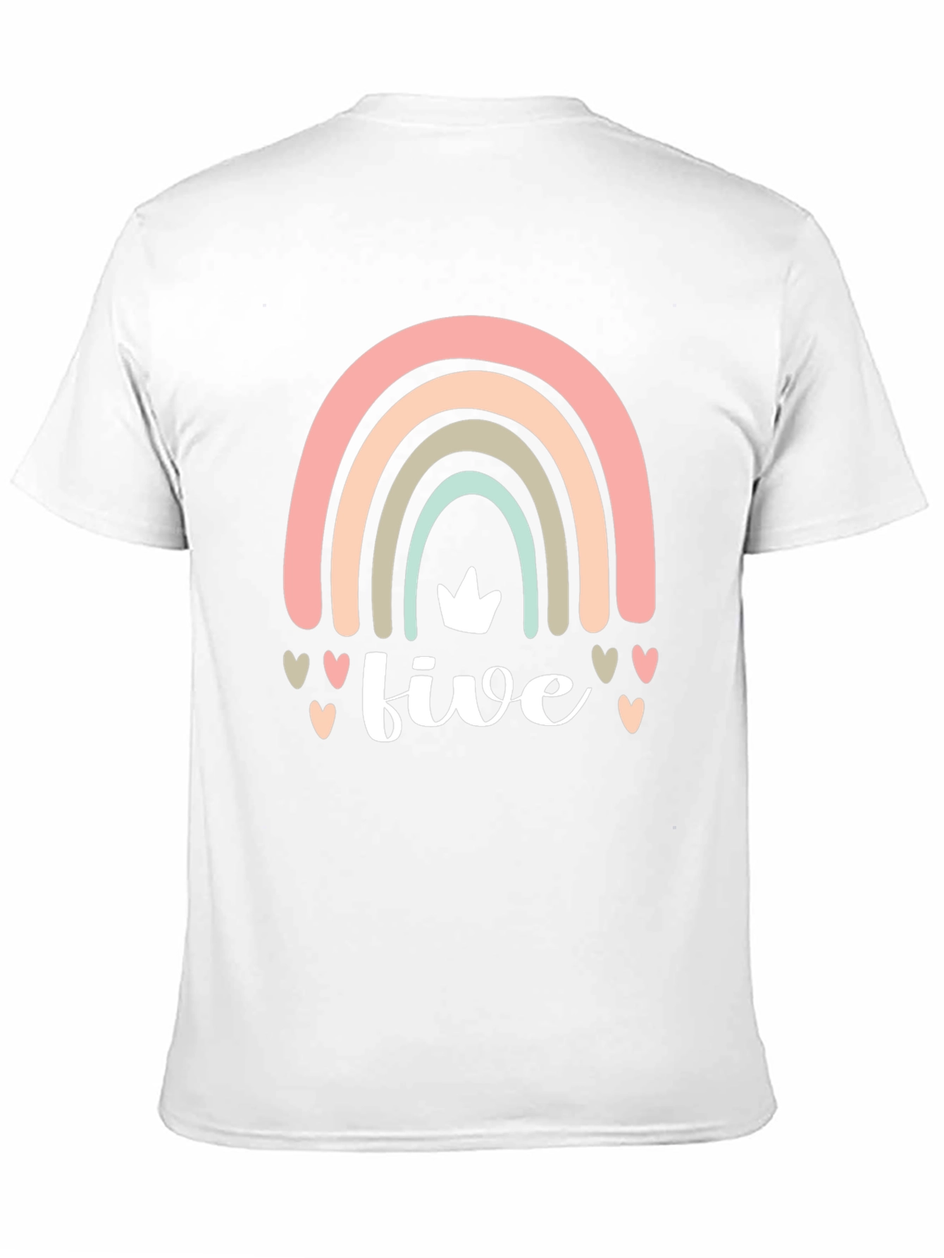 Five Rainbow Birthday Shirt - Kids Party Tee