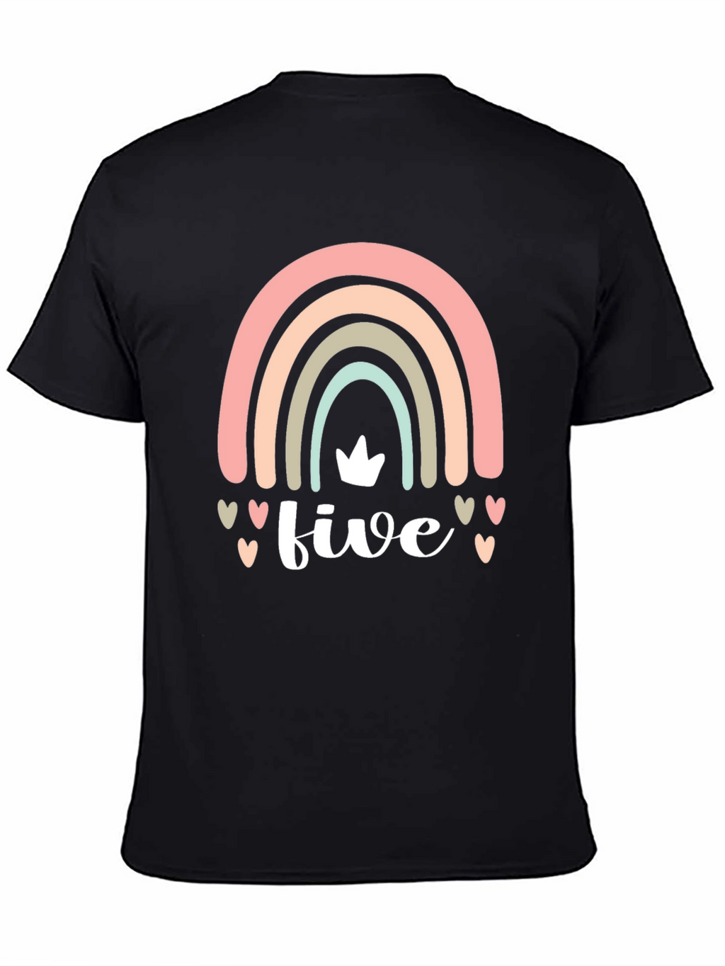 Five Rainbow Birthday Shirt - Kids Party Tee