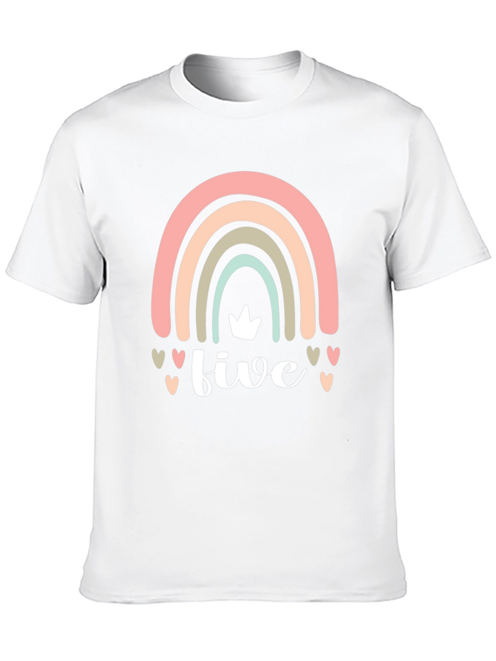 Five Rainbow Birthday Shirt - Kids Party Tee